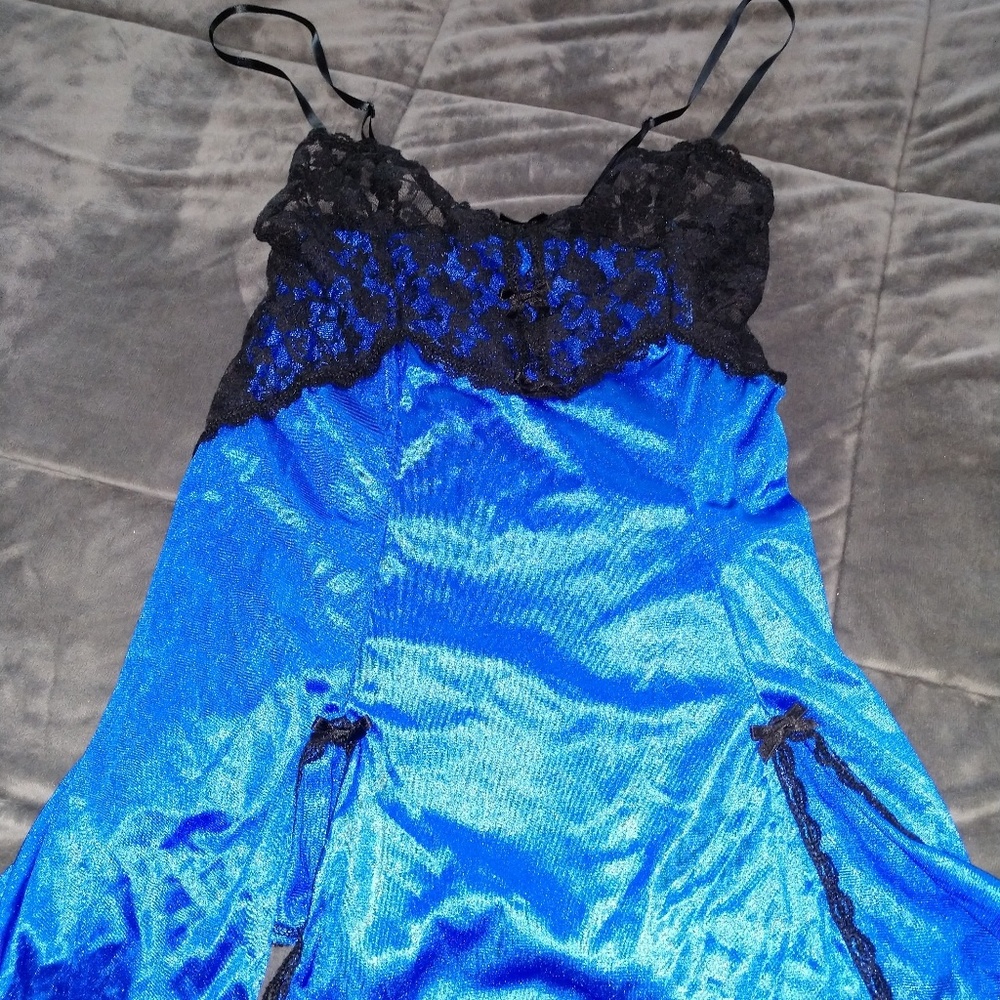 Blue and Black Lingerie, Medium